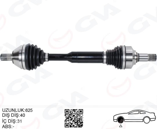 GVAÖn Aks Komple Sol Volvo Xc60 I 15 17 D4-D3 Manule 6 VitesGVA 4499178