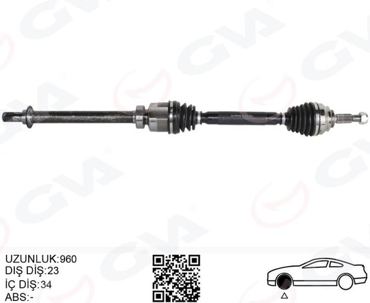 GVAÖn Aks Sağ Renault Clıo Iv 1.5 Dcı A-T 12-GVA 4414312