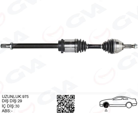 GVAÖn Aks Sağ Renault Koleos Hy 2.0 Dcı A-T 08-14GVA 4419810