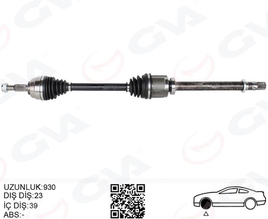 GVAÖn Aks Sağ Renault Megane Iı Bm0/1.Cm0/1 2.0 M-T 02-08GVA 4411436