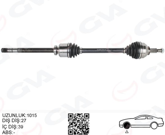 GVAÖn Aks Sağ Renault Trafıc Iı 01 14 2.0Dci Opel Vivaro 01 14 2.0CdtıGVA 4419612