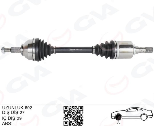 GVAÖn Aks Sol Renault Trafıc Iı 01 14 2.0Dci Opel Vivaro 01 14 2.0CdtıGVA 4419613
