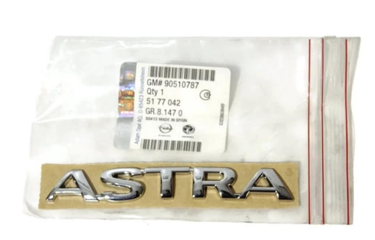 Opel Astra G Bagaj Kapağı Astra Yazısı Orjinal Marka 5177042
