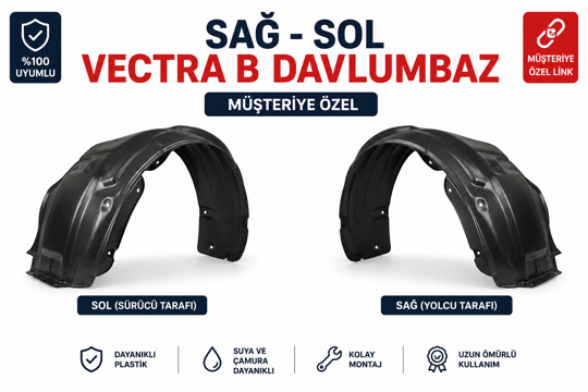 İTHALOpel Vectra B Sağ + Sol Ön Çamurluk Davlumbaz Seti (Müşteriye Özel Link)9862 wp