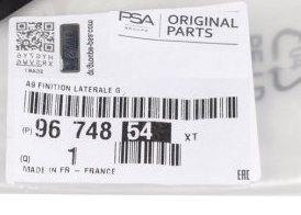 PSAPeugeot 2008 (2013-2019) Sağ Cam Kenar Bakaliti (PSA Orjinal)  | 96748549674854