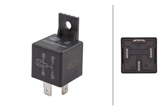 HELLARöle. Çalışma Akımı.12V.4-Kutuplu.Kapayıcı.UniversalHELLA 4RA933332511