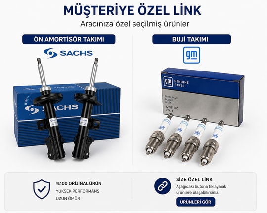 SACHSSACHS Ön Amortisör Takımı + GM Buji Seti (Müşteriye Özel Paket)0877 WP