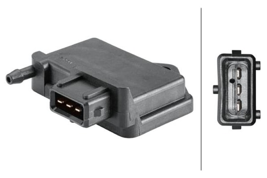 HELLAŞarj Basıncı Sensörü.3-Kutuplu.Citro N Saxo-Xantia-Xsara-Zx/Peugeot 106-306-405-605/Vw Golf-VentoHELLA 6PP358152171