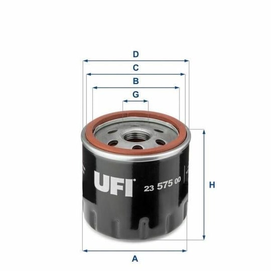 SkodaSkoda Octavia 13 -) Yağ Filtresi (Vw Caddy 16-Golf 13-Passat 15-Polo 15-Audi A3 13-20 Seat Leon 13- Ufı 23.575.00UFI 23.575.00