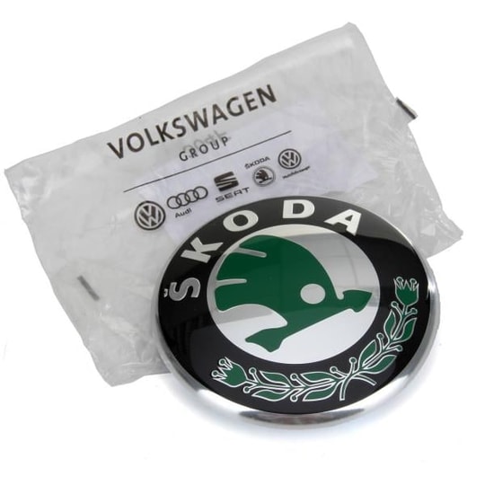 SkodaSkoda Octavia 1997-2012 Model Arası Ön Kaput-Arka Bağaj Kapağı Logosu Orijinal Vag / Orjınal 1U0853621cmelVAG / ORJINAL 1U0853621CMEL