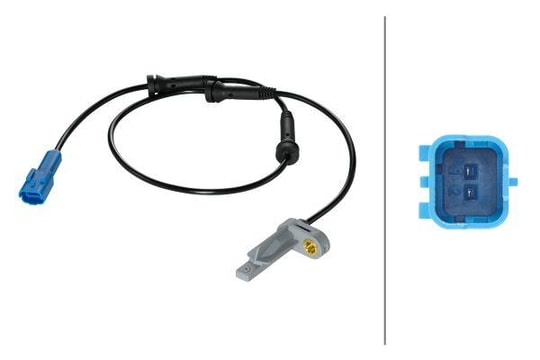 HELLATekerlek Hız Sensörü.12V.Arka Aks.Hal Sensörü.Peugeot 206HELLA 6PU009106891