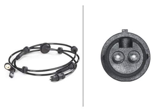 HELLATekerlek Hız Sensörü.12V.Ön Aksın Sağı.Hal Sensörü.Fiat DobloHELLA 6PU009106781