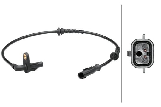 HELLATekerlek Hız Sensörü.Arka Aks.Hal Sensörü.2-Kutuplu.Dacia Duster/Renault Arkana-Duster-KapturHELLA 6PU012679101