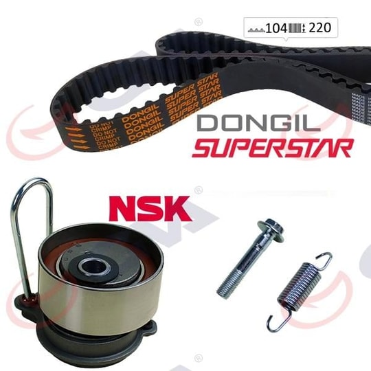 GVATriger Kayış Seti Eksantrik Seti Honda Cıvıc 1.4L D14z6 1.6L D16v1 D16w7 Vtec Ep Es Eu 01-05 1 Kayış 1 Rulman 1 YayGVA 59T9221DO