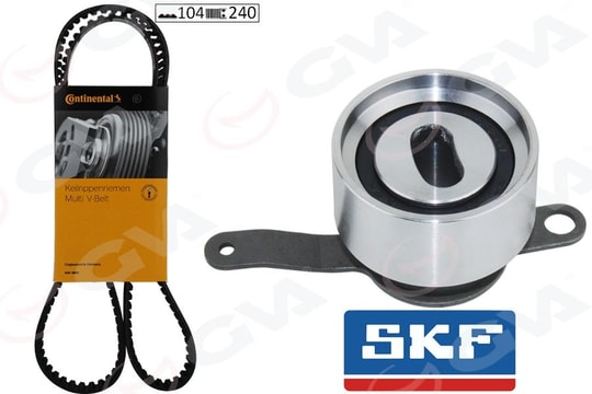 GVATriger Kayış Seti Eksantrik Seti Honda Cıvıc 1.6L D16y Euro Mb Kasa 96-99 / 1.6L D16y Yerli Üretim Araçlar İçin El Kasa 98-01 / Hr-V 1.6L D16w1 Gh Kasa 99-07 1 Kayış 1 Rulman 104X240GVA 59T9235C