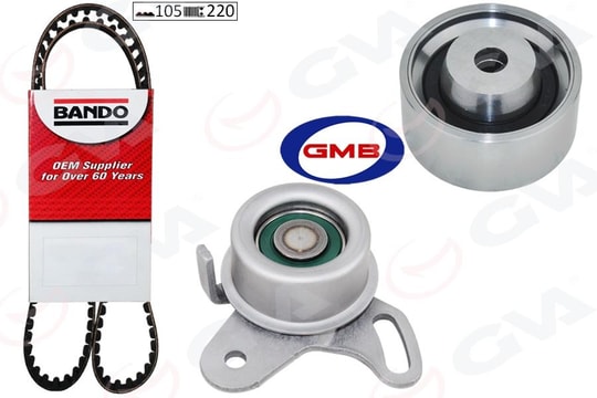 GVATriger Kayış Seti Hyundaı Accent Admıre Era 1.5L G4eb 01- 1.4L 1.6L G4ed G4ee 01-10 / Getz 1.4L 06 -10 / Matrıx Elantra 1.6L 01-06 / Kıa Rıo 1.4L 1.6L 06-10 / Cerato 1.6L 04-07 1 Kayış 2 RulmanGVA 59T9123B