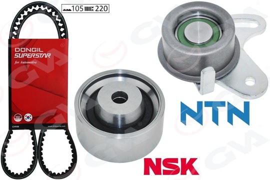 GVATriger Kayış Seti Hyundaı Accent Admıre Era 1.5L G4eb 01- 1.4L 1.6L G4ed G4ee 01-10 / Getz 1.4L 06-10 / Matrıx Elantra 1.6L 01-06 / Kıa Rıo 1.4L 1.6L 06-10 / Cerato 1.6L 04-07 1 Kayış 2 RulmanGVA 59T9123DO