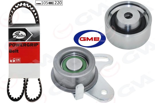 GVATriger Kayış Seti Hyundaı Accent Admıre Era 1.5L G4eb 01- 1.4L 1.6L G4ed G4ee 01-10 / Getz 1.4L 06-10 / Matrıx Elantra 1.6L 01-06 / Kıa Rıo 1.4L 1.6L 06-10 / Cerato 1.6L 04-07 1 Kayış 2 RulmanGVA 59T9123G