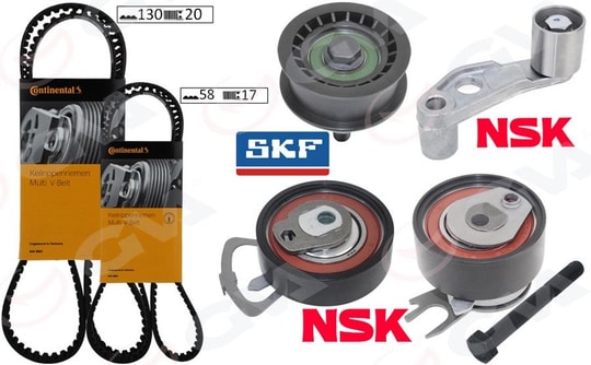 GVATriger Seti 130X20 Polo-Cordoba-Golf4-Fabıa-Bora 1.4-1.6 16V Bcb-Bby-Bud-Bbz-Bky-Ahw-Ajv-Azd-CggbGVA 59T7509