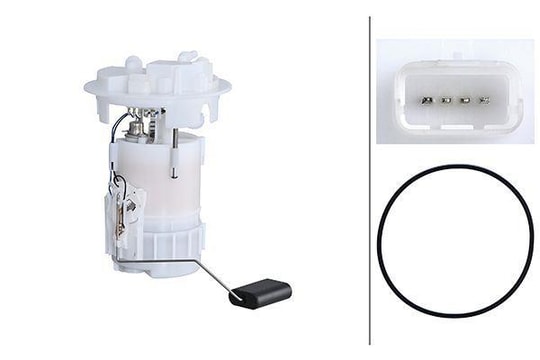 HELLAYakıt Besleme Ünitesi Elektrikli Benzin 4-Kutuplu Citroen C Elysee-C3-C4/Peugeot 208-2008-301HELLA 8TF358305331