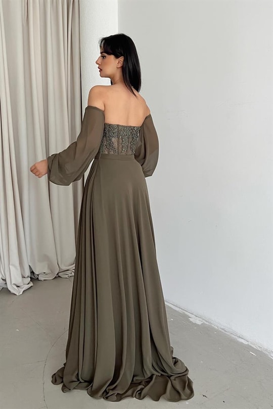 Şifon Comely Abiye Haki
