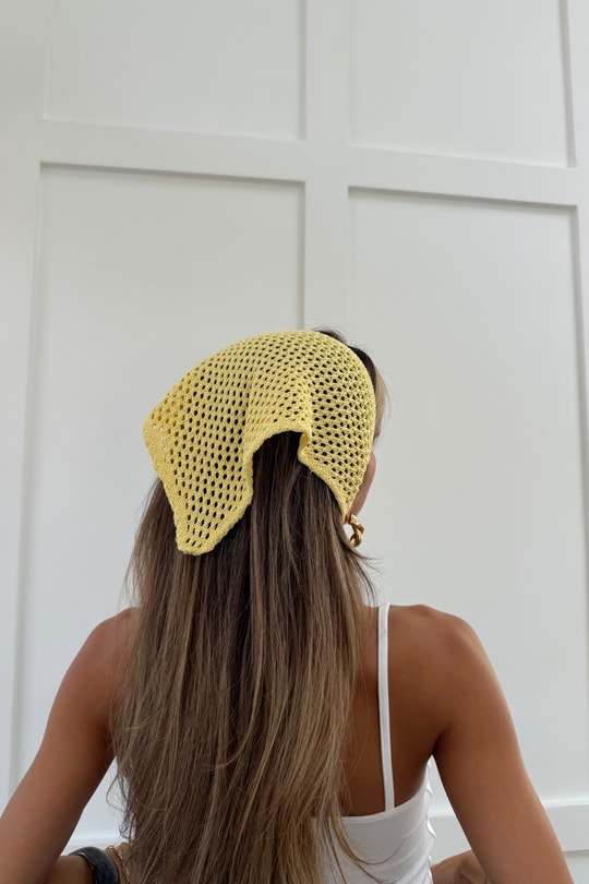 Bohem Bandana Sarı Bandana