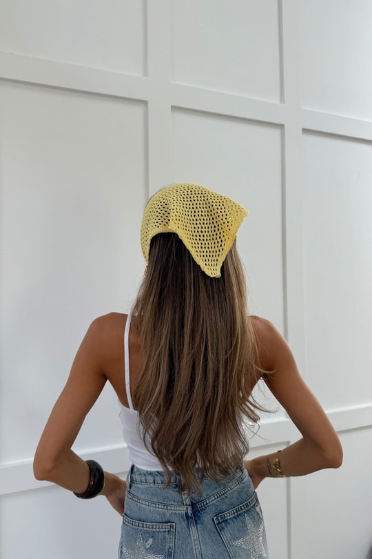 Bohem Bandana Sarı Bandana
