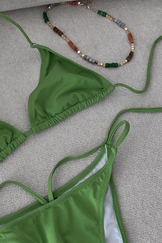 Bağlamalı Siena Bikini Yeşil