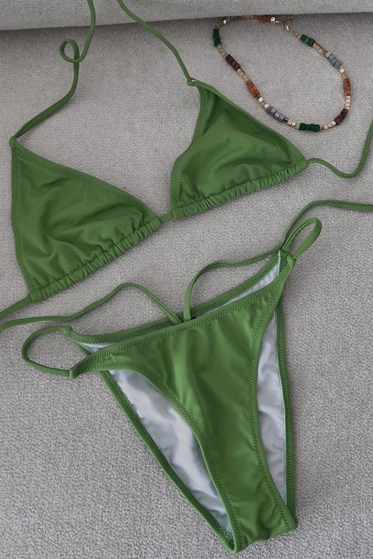 Bağlamalı Siena Bikini Yeşil