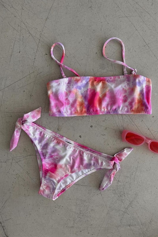 Batik Desen Bikini Takım Lila
