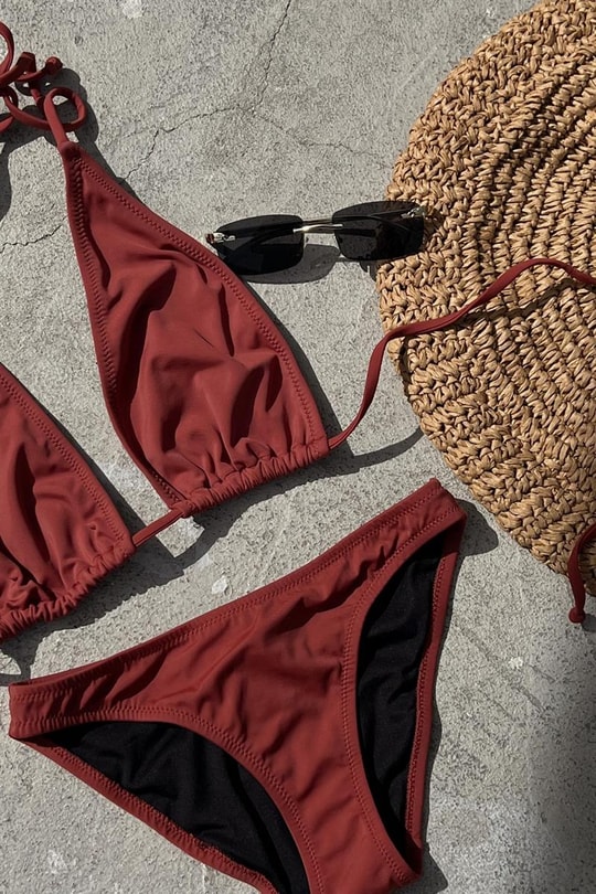 İp Detay Rowena Bikini Kiremit
