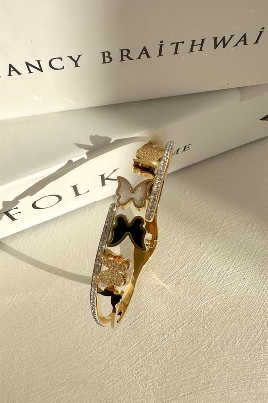 Fairytale Zirkon Kelepçe Gold