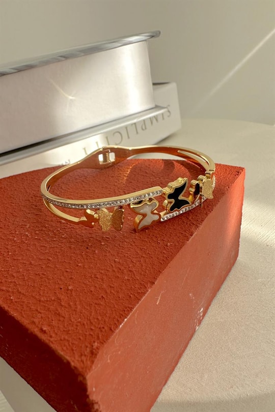 Fairytale Zirkon Kelepçe Gold
