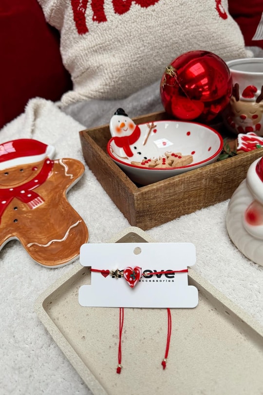 Noel Love Şans Bilekliği Kırmızı