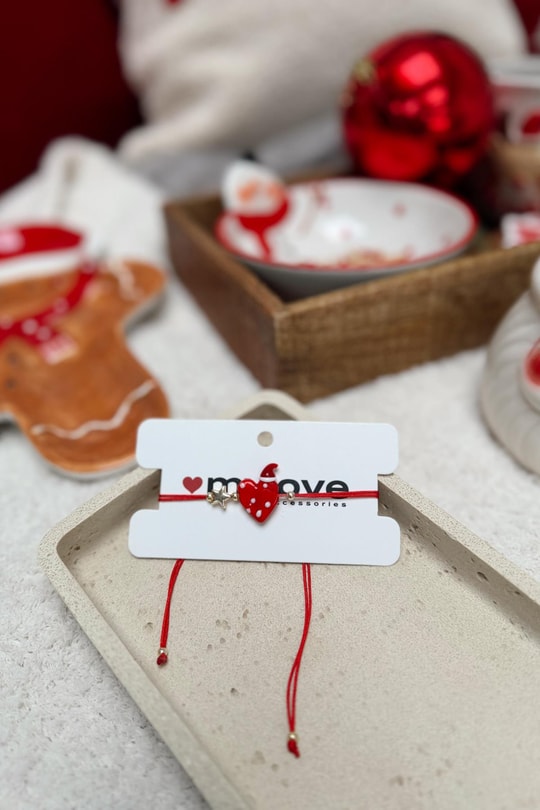 Noel Love Şans Bilekliği Kırmızı