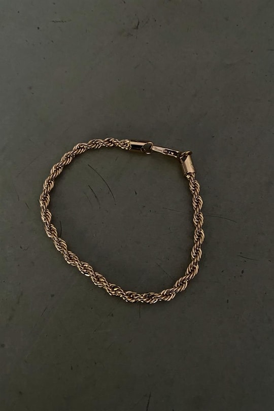 Sarmal Zincir Bileklik Gold
