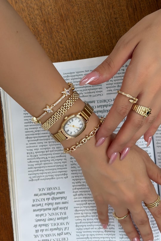 Star Yıldız Bileklik Gold