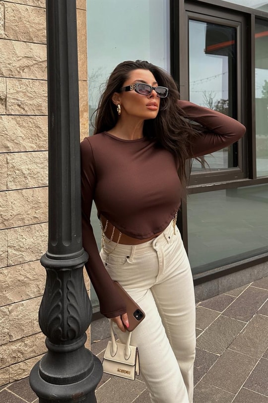 Chain Crop Bluz Kahve