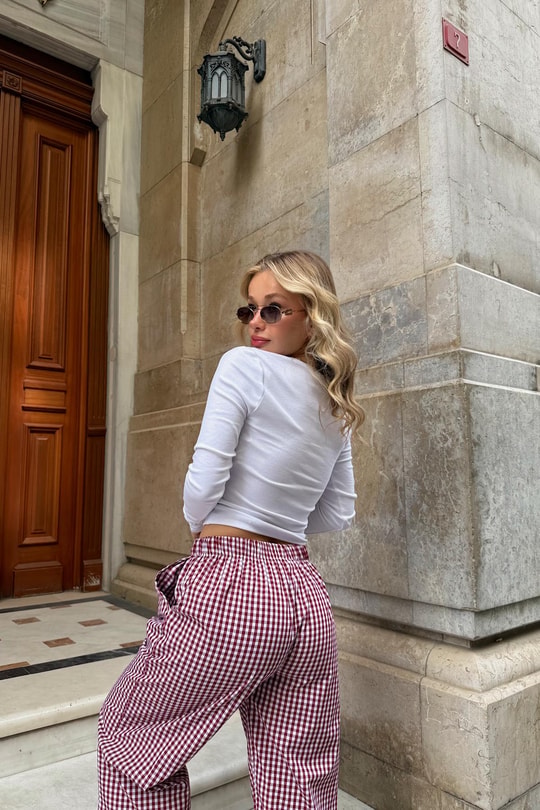 Çıtçıtlı Bluz Beyaz