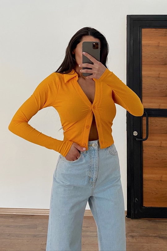 Kaşkorse Chick Bluz Hardal