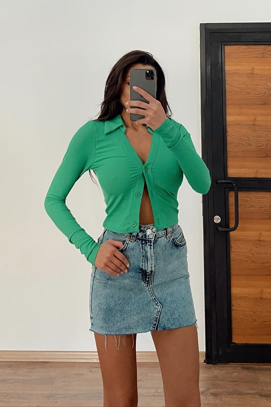 Kaşkorse Chick Bluz Yeşil