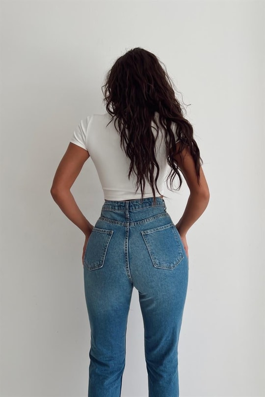 Korsaj Kısa Kollu Crop Bluz Beyaz