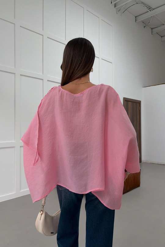 Pelerin  Bluz Pembe