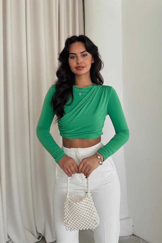 Sandy Bluz Yeşil