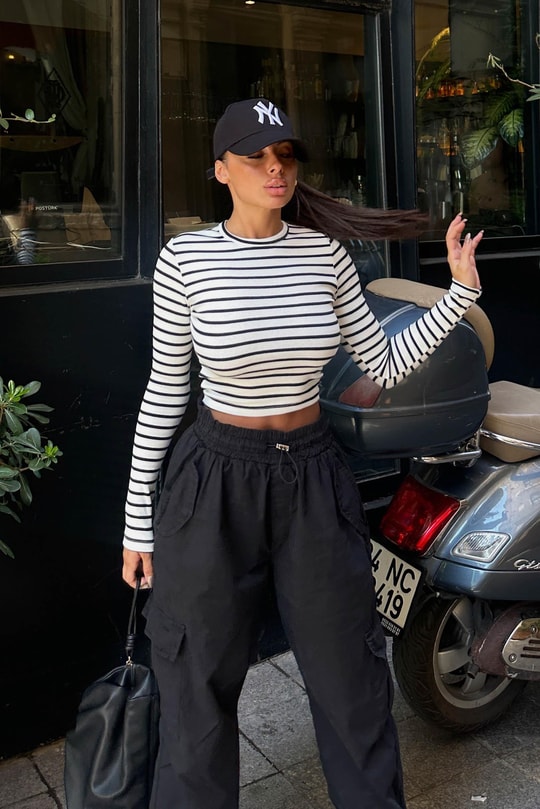 Triko Basic Line Bluz Krem