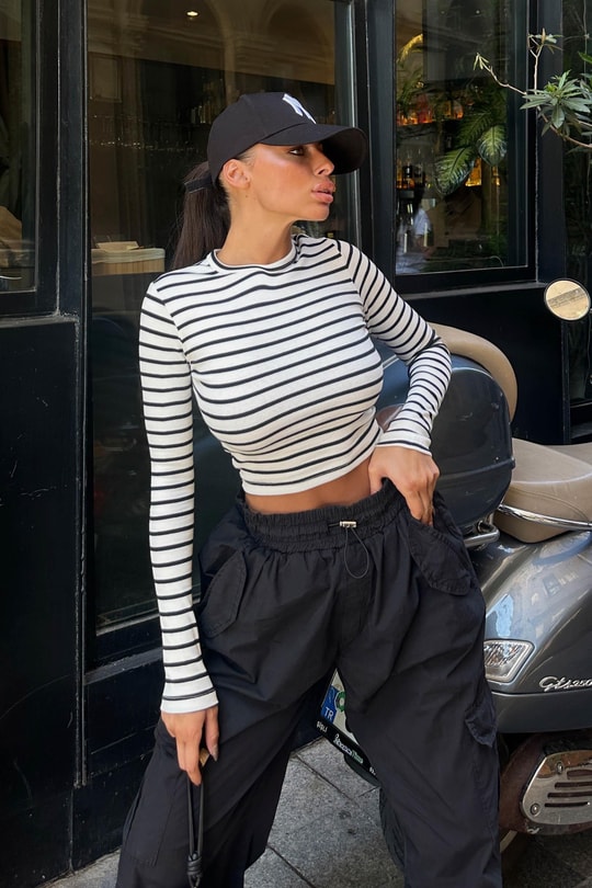 Triko Basic Line Bluz Krem