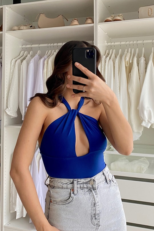 Cut Out Bodysuit Saks Mavisi