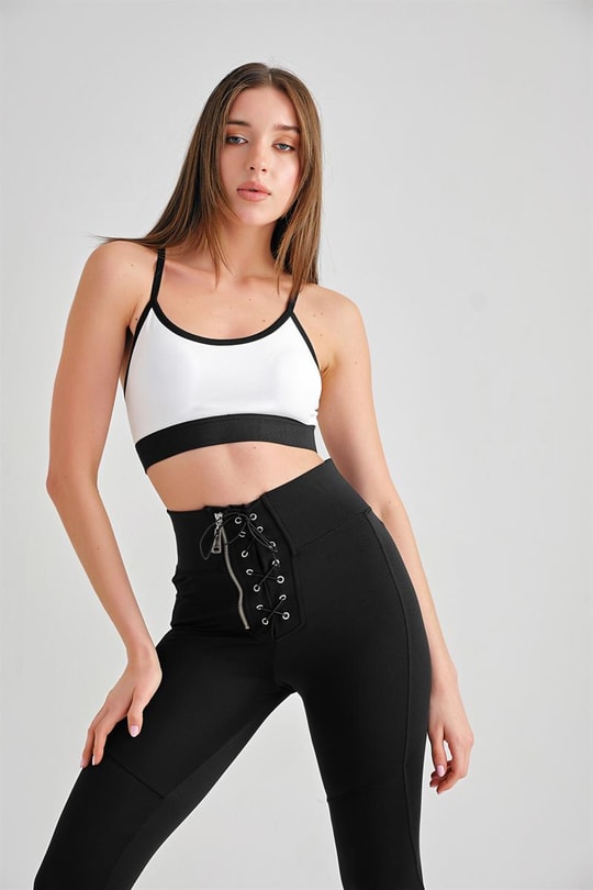 Seamless Destekli Spor Sütyeni Beyaz