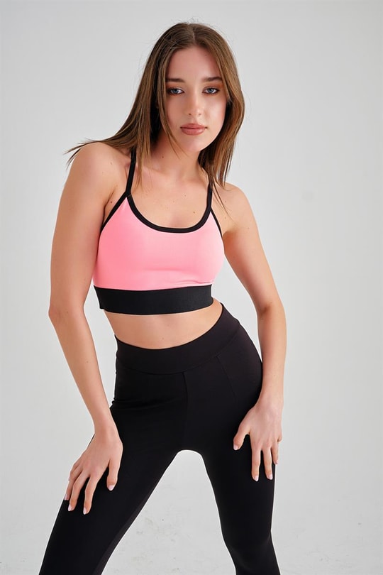 Seamless Destekli Spor Sütyeni Pembe