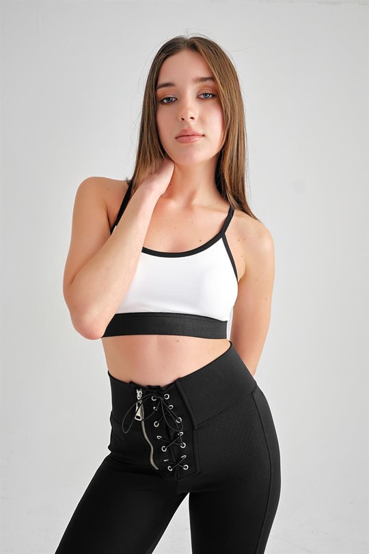Seamless Destekli Spor Sütyeni Beyaz
